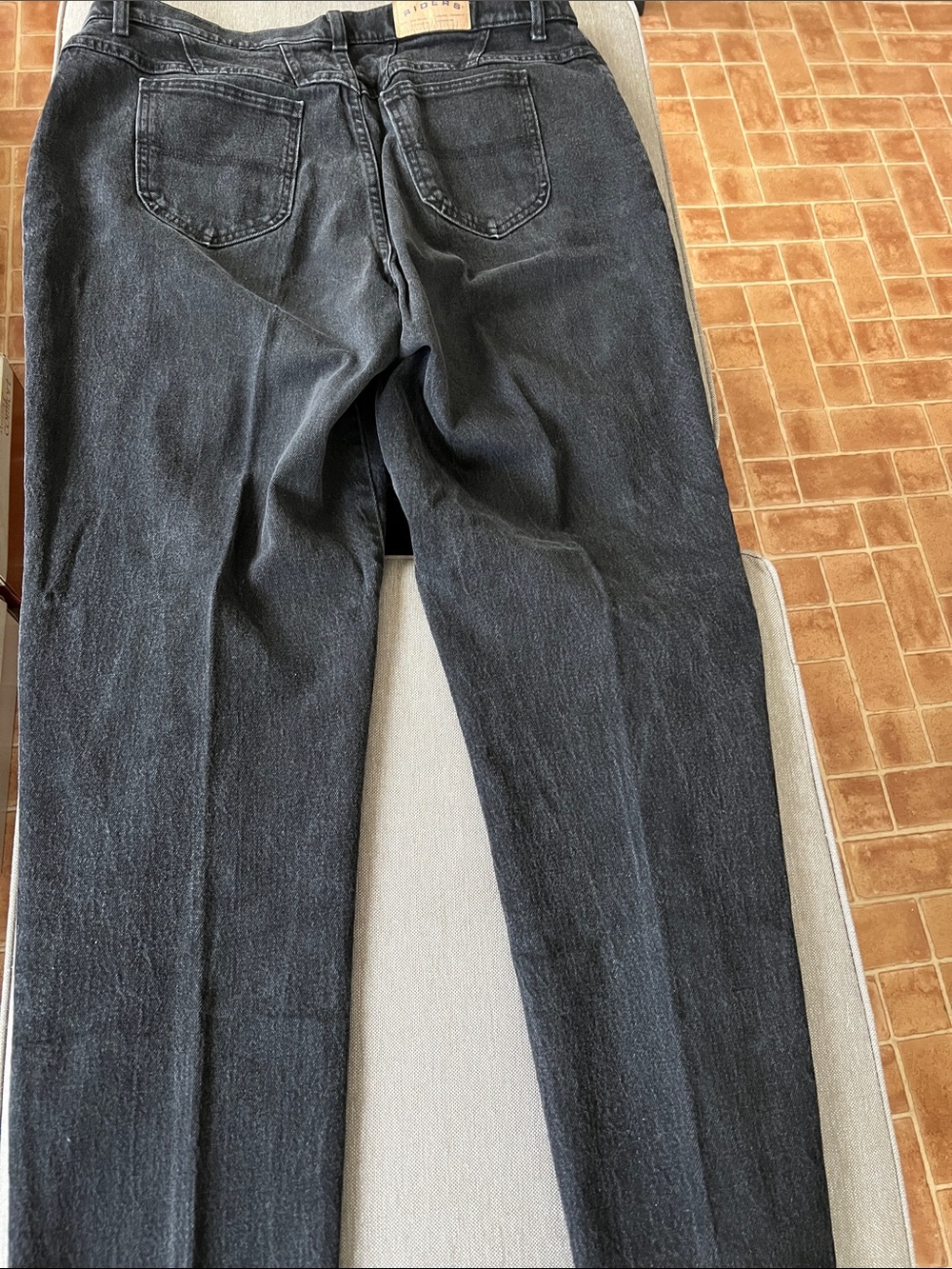 Riders by Lee Black Denim Jeans Dress - Straight Back Pocket Style
